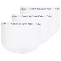 Cotton Stretch 3-Pack Briefs, White-Calvin Klein-UNDERU