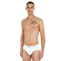 Cotton Stretch 3-Pack Briefs, White-Calvin Klein-UNDERU