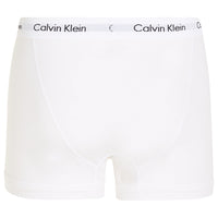 Cotton Stretch 3-Pack Boxer Trunks, White-Calvin Klein-UNDERU