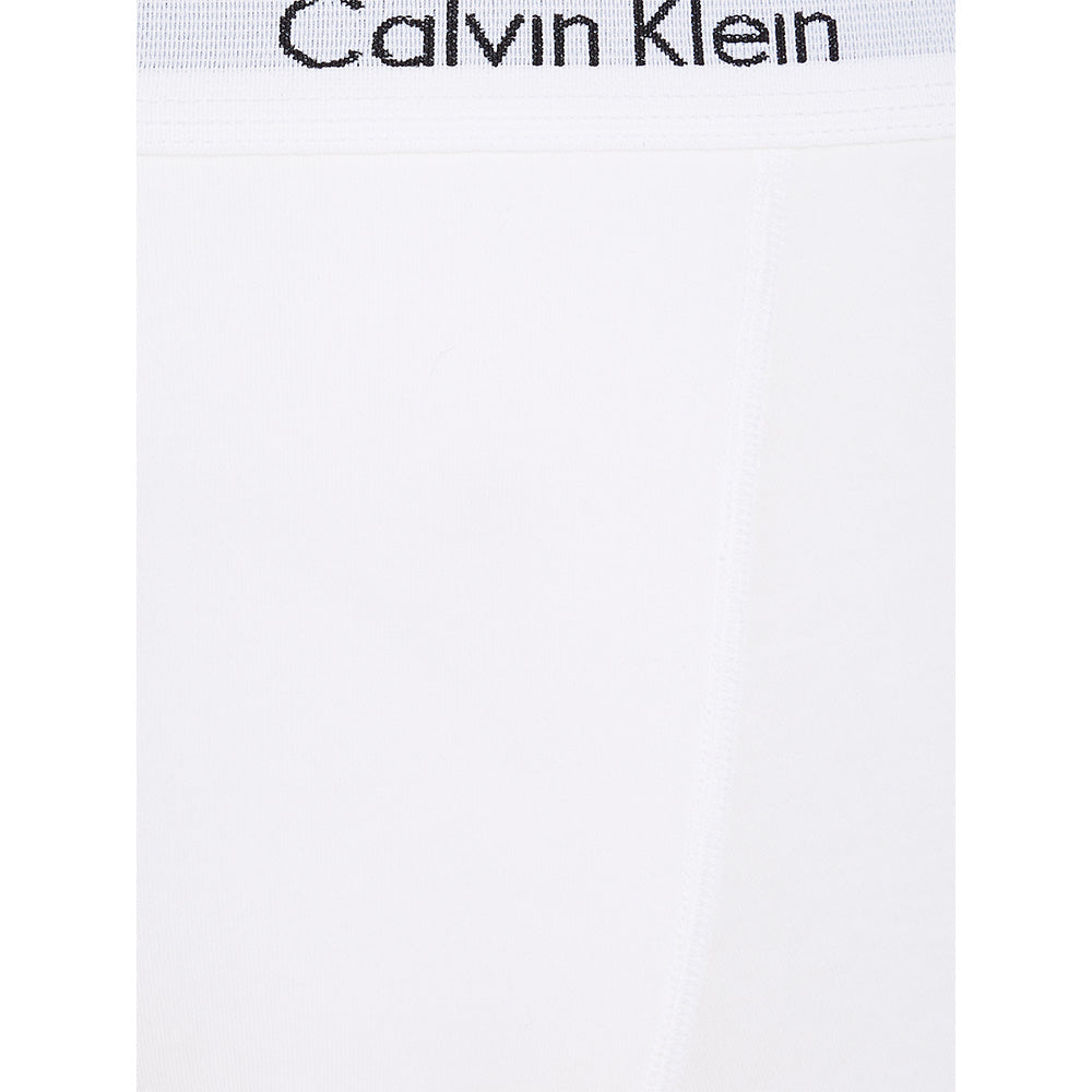 Cotton Stretch 3-Pack Boxer Trunks, White-Calvin Klein-UNDERU