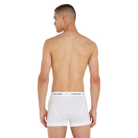 Cotton Stretch 3-Pack Boxer Trunks, White-Calvin Klein-UNDERU