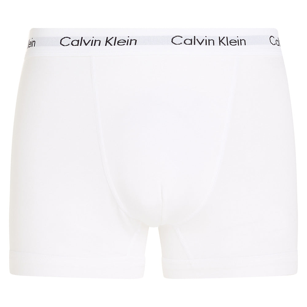 Cotton Stretch 3-Pack Boxer Trunks, White-Calvin Klein-UNDERU