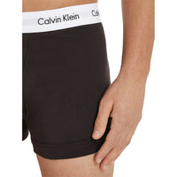 Cotton Stretch 3-Pack Boxer Trunks, Black-Calvin Klein-UNDERU