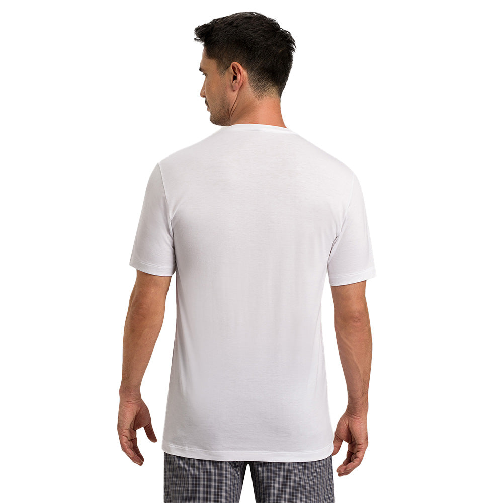 Night & Day T-Shirt, White-Hanro-UNDERU