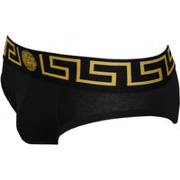 Greca Border Briefs, Black-Versace-UNDERU