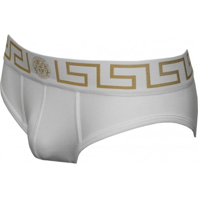 Iconic Low-Rise Brief, White-Versace-UNDERU