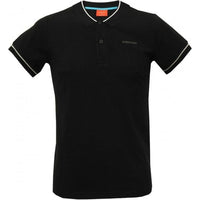 Bjorn Borg Trendy Sports Polo Shirt, Black with grey contrast-Bjorn Borg-UNDERU