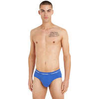 Cotton Stretch 3-Pack Briefs, Navy/Black/Blue-Calvin Klein-UNDERU