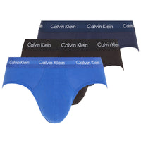 Cotton Stretch 3-Pack Briefs, Navy/Black/Blue-Calvin Klein-UNDERU