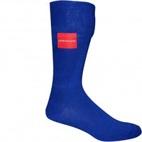 Jeans Logo Patch Combed Cotton Socks, Sapphire Blue-Calvin Klein-UNDERU