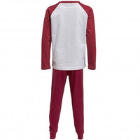 Boys Xmas Print Boys Colouring-in Pyjama Set with Pens, White/Burgundy-Bjorn Borg-UNDERU