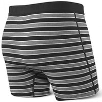 Ultra Crew Stripe Fly Boxer Brief, Black-SAXX-UNDERU