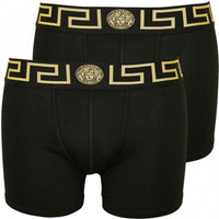 2-Pack Greca Border Boxer Briefs, Black-Versace-UNDERU