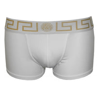 Greca Border Boxer Trunks, White-Versace-UNDERU