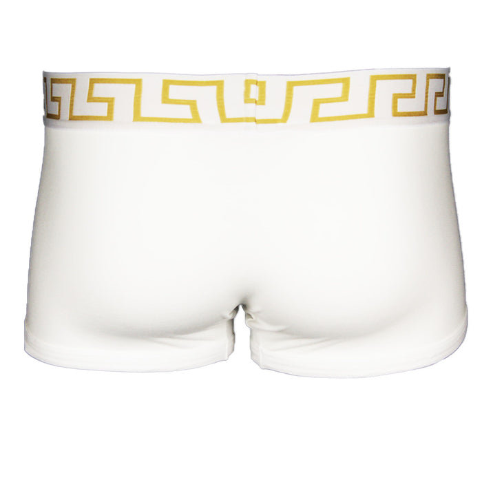 Versace greco waistband white boxer trunk back view