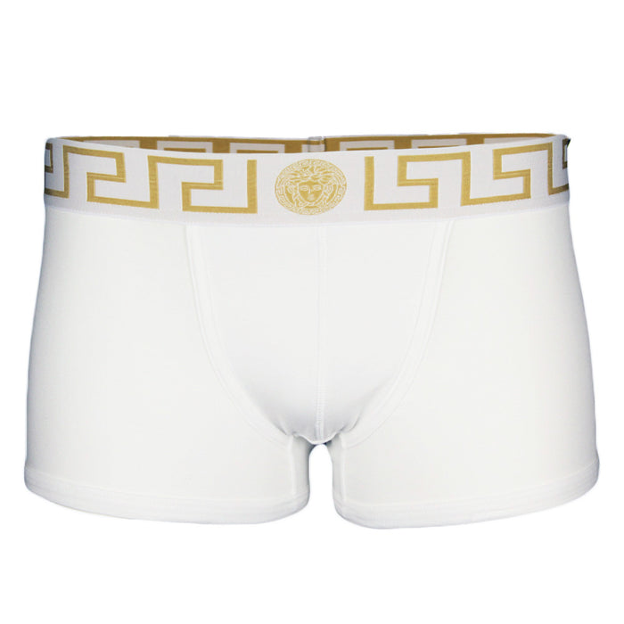 White Versace greca boxer trunk