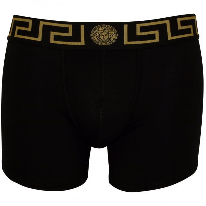 Greca Border Boxer Briefs, Black-Versace-UNDERU