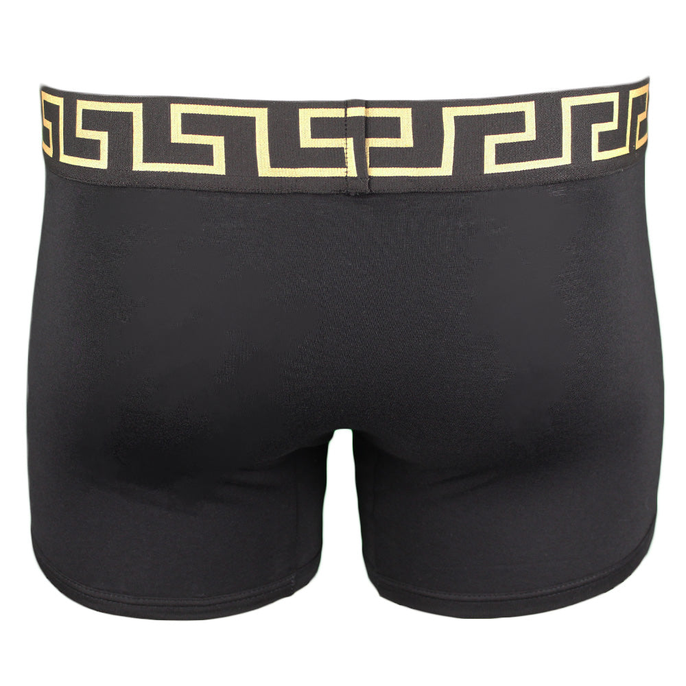 Versace black boxer brief, back view