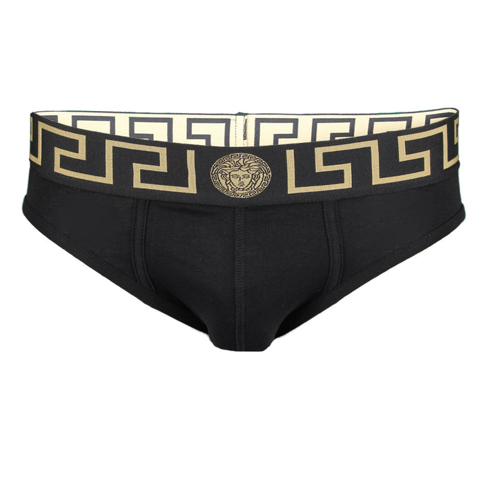 Versace low rise brief, black