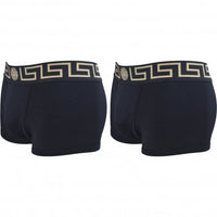 2-Pack Greca Border Boxer Trunks, Black-Versace-UNDERU