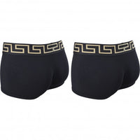 2-Pack Greca Border Boxer Trunks, Black-Versace-UNDERU