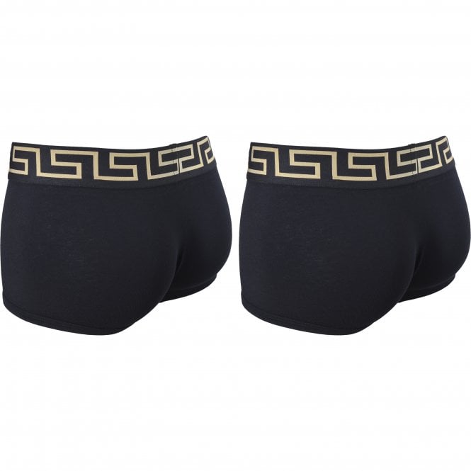 2-Pack Greca Border Boxer Trunks, Black-Versace-UNDERU