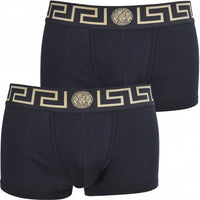 2-Pack Greca Border Boxer Trunks, Black-Versace-UNDERU