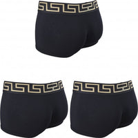 3-Pack Greca Border Boxer Trunks, Black-Versace-UNDERU