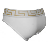 2-Pack Greca Border Low-Rise Briefs, White-Versace-UNDERU