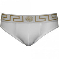 3-Pack Greca Border Briefs, White-Versace-UNDERU