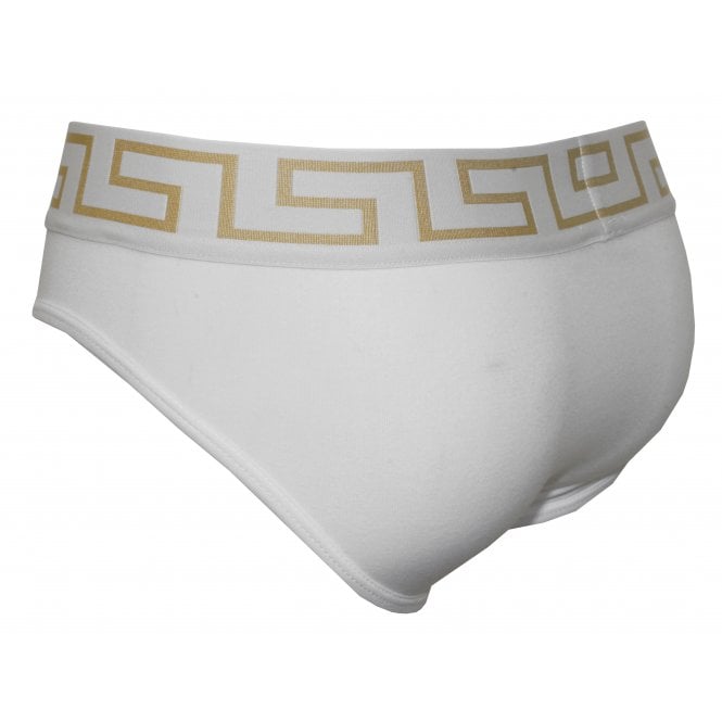 3-Pack Greca Border Briefs, White-Versace-UNDERU