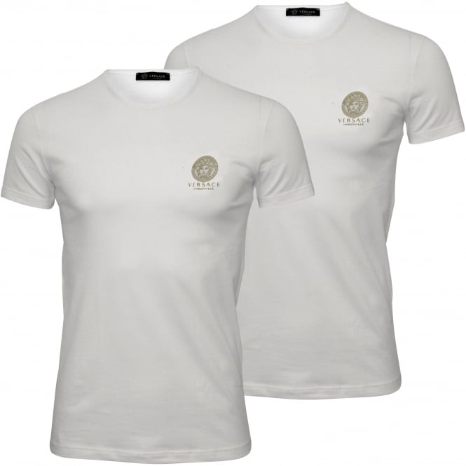 2-Pack Medusa T-Shirts, White-Versace-UNDERU