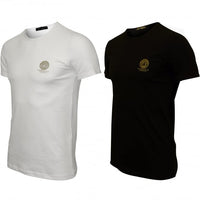 2-Pack Medusa T-Shirts, Black/White-Versace-UNDERU