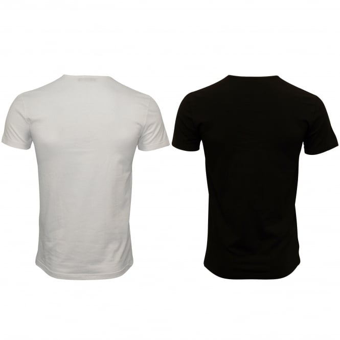 2-Pack Medusa T-Shirts, Black/White-Versace-UNDERU