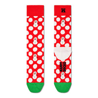 Big Dot Snowman Socks, Red-Happy Socks-UNDERU