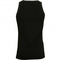 DG Sport Embroidery Pima Cotton Stretch Gym Vest, Black-Dolce & Gabbana-UNDERU