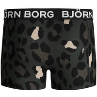 2-Pack Palms & Camo Print Boys Boxer Trunks, Khaki/Black-Bjorn Borg-UNDERU