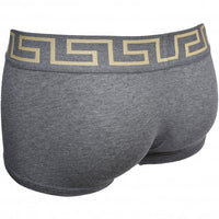 Greca Border Low-Rise Boxer Trunk, Grey-Versace-UNDERU