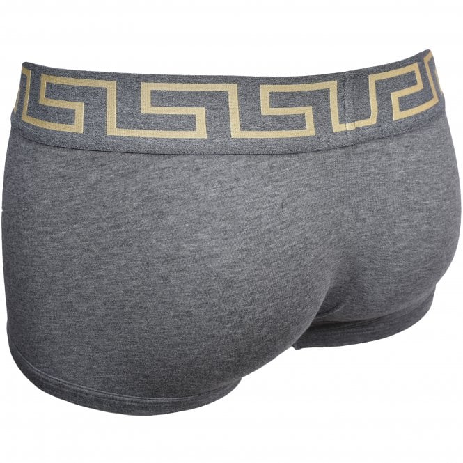 Greca Border Low-Rise Boxer Trunk, Grey-Versace-UNDERU