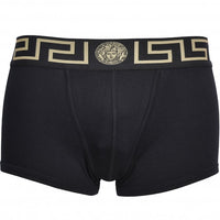 3-Pack Greca Border Low-Rise Boxer Trunks, Black/White/Grey-Versace-UNDERU