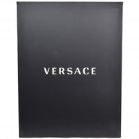 Gold Trim Silk Pyjama Top, Black-Versace-UNDERU