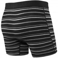 Vibe Black Coast Stripe Boxer Brief, Black/Grey-SAXX-UNDERU