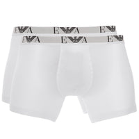 Emporio Armani-2-Pack Eagle Logo Boxer Briefs, White-UNDERU