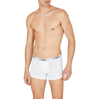 Emporio Armani-2-Pack Eagle Logo Boxer Briefs, White-UNDERU