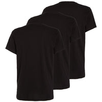 Calvin Klein-3-Pack Pure Cotton Crew-Neck T-Shirts, Black-UNDERU