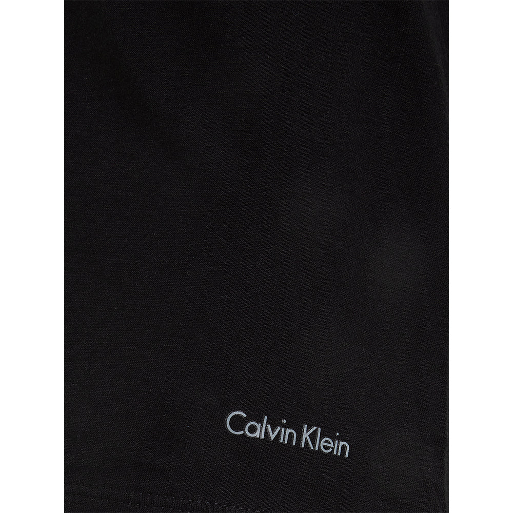 Calvin Klein-3-Pack Pure Cotton Crew-Neck T-Shirts, Black/White/Grey-UNDERU