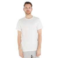 Calvin Klein-3-Pack Pure Cotton Crew-Neck T-Shirts, White-UNDERU