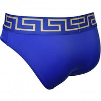 Versace-Iconic Greca Luxe Swim Briefs, Bluette/gold-UNDERU