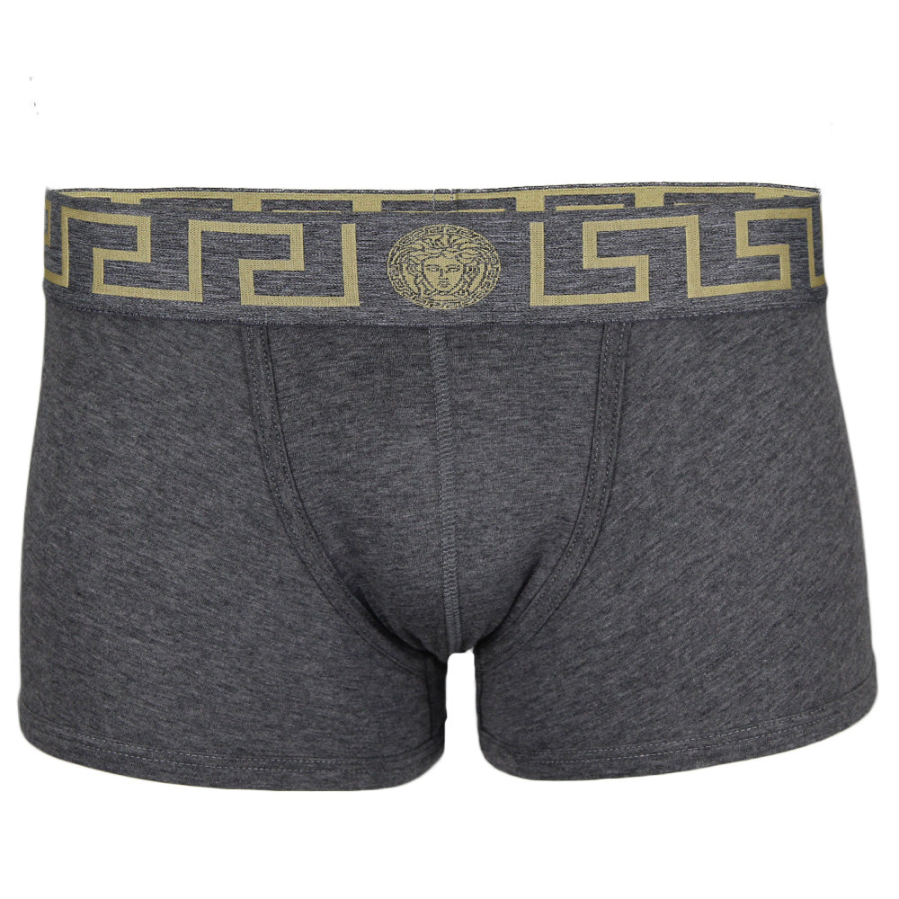 Versace low rise boxer trunk, grey. 