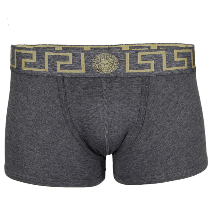 Versace low rise boxer trunk, grey. 